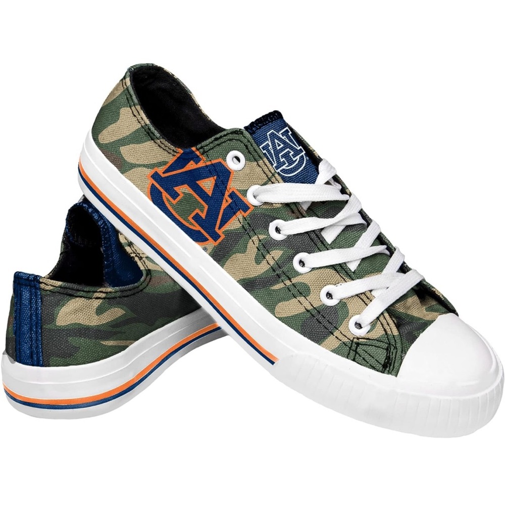 Auburn Womens Camo Low Top Canvas Shoe